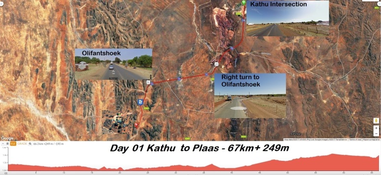 Day 01 Kathu to Farm 66km